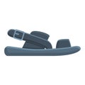 Platform sandals icon, cartoon style