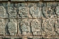 Platform of sculls, Chichen Itza, Yucatan, Mexico Royalty Free Stock Photo
