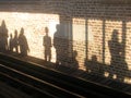 Platform Shadows Royalty Free Stock Photo
