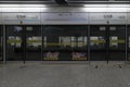 The platform of Shanghai Metro, China