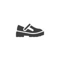 Platform shoes vector icon
