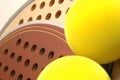 platform tennis Balls and paddles