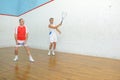 Platform tennis indoors game played by middle age men