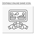 Platformer line icon