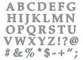 Platinum Alphabet Uppercase