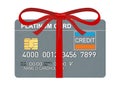 Platinum Credit cards with ribbons Royalty Free Stock Photo