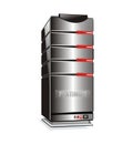 Platinum Hosting Server Tower Royalty Free Stock Photo