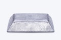 Platinum ingot or bar, noble metal, used in the production of catalysts, luxury jewelry, isolated white background