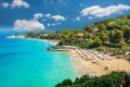 Platis Gialos and Makris Gialos Beach, Kefalonia island, Greece