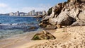 Platja d`Aro Beach in Costa Brava Royalty Free Stock Photo