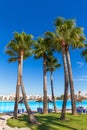 Platja de Alcudia beach in Mallorca Majorca Royalty Free Stock Photo