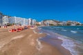 Platja Raco beach Cullera Spain beautiful tourist destination Royalty Free Stock Photo