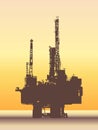 Oil and gas industry graphic design, vector illustration eps10. Royalty Free Stock Photo