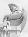 Plato the ancient Greek philosopher in deep thoughts
