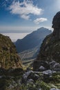 Rugged Mountain Trail on Table Mountain, Cape Town.