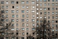 Plattenbau building facade