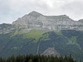 Plattenberg mountain above the Oberseetal valley and in the Glarus alps mountain masiff, Nafels Naefels