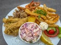 Platter of South African seafood Royalty Free Stock Photo