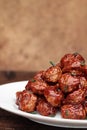 Platter of Turkey Meatballs Royalty Free Stock Photo