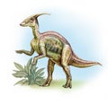 Platypus dinosaur Hadrosaurus foulkii, Hadrosauridae