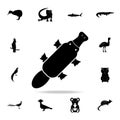 platypus icon. Detailed set of Australian animal silhouette icons. Premium graphic design. One of the collection icons for Royalty Free Stock Photo