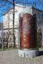 Plauen, Germany - March 16, 2023: Wende Memorial, a monument commemorating the events of the peaceful revolution in the GDR in