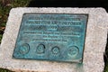 Plauen, Germany - March 16, 2023: Wende Memorial, a monument commemorating the events of the peaceful revolution in the GDR in