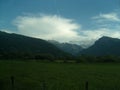 Plav Montenegro landscape in summer green fertile field