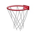 play basketball hoop cartoon vector illustration Royalty Free Stock Photo