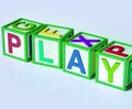 Play Blocks Show Fun Enjoyment And Games