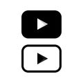 play button icon for video button