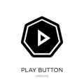 play button icon in trendy design style. play button icon isolated on white background. play button vector icon simple and modern Royalty Free Stock Photo