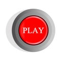 Play Button. Royalty Free Stock Photo