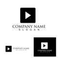 Play button logo and symbol icon vector eps Royalty Free Stock Photo