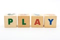 Play childrens blocks