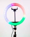 Play of colours in the ring lamp.