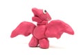 Play dough Pteranodon on white background Royalty Free Stock Photo