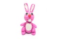 Play dough rabbit on white background Royalty Free Stock Photo