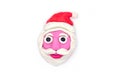 Play dough Santa claus on white background Royalty Free Stock Photo