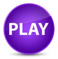 Play elegant purple round button