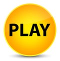 Play elegant yellow round button