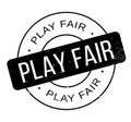 Play Fair rubber stamp