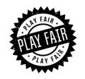 Play Fair rubber stamp