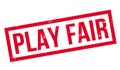 Play Fair rubber stamp