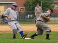 Play at first base Royalty Free Stock Photo