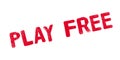 Play Free rubber stamp