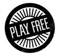 Play Free rubber stamp