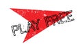 Play Free rubber stamp