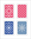 Play gambling card vector pattern Royalty Free Stock Photo