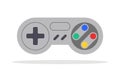 Play game vector isolated joystick icon. Gamepad computer controller sign